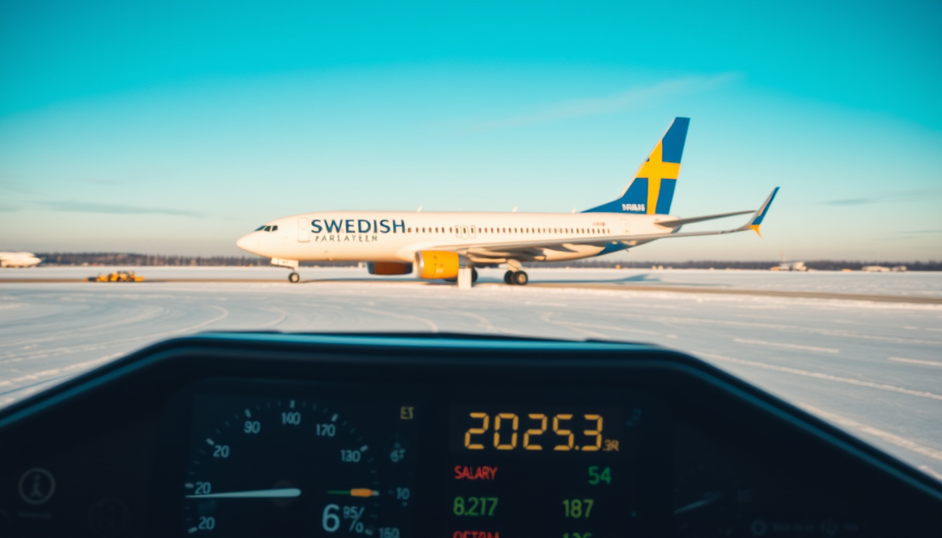 Hur mycket tjänar en pilot? Lön i Sverige 2025