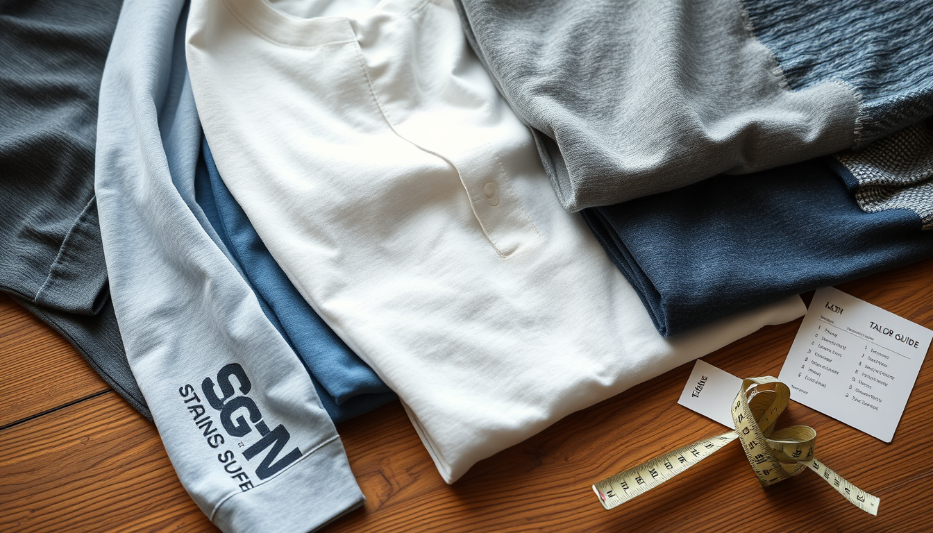 Långärmad t-shirt herr – Guide till material & passform